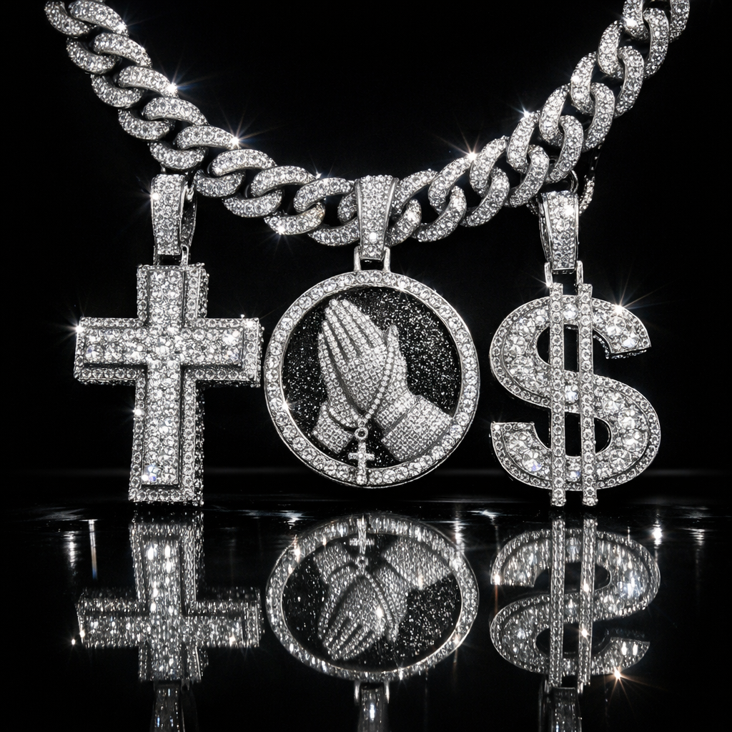 Rhinestone Pendant Necklace