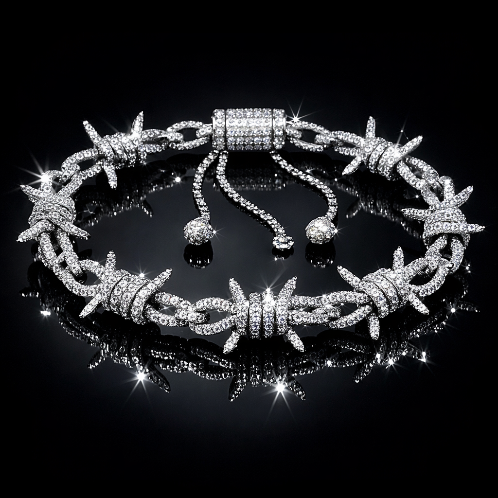 Barbed Wire Chain Bracelet