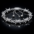 Barbed Wire Chain Bracelet