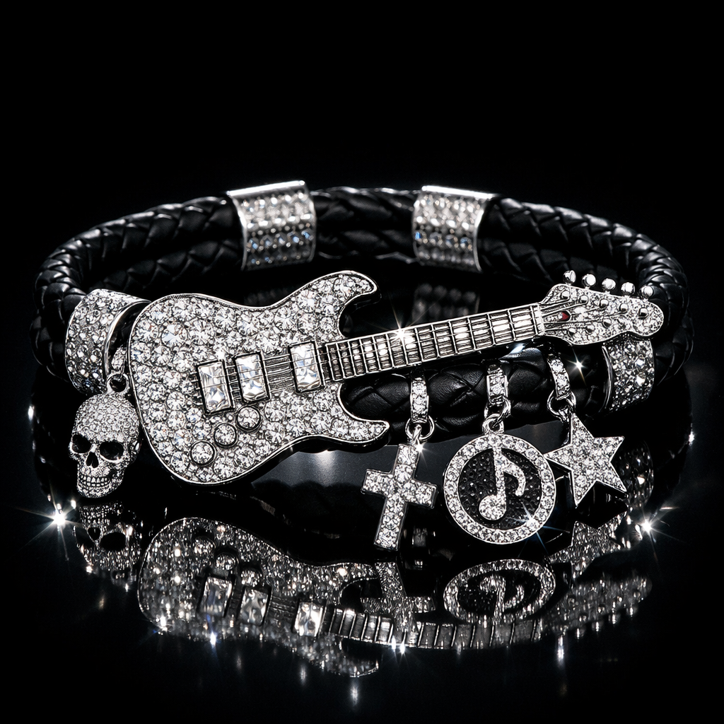 Guitar Leather Bracelet
