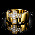 Stainless Steel Cross Ring