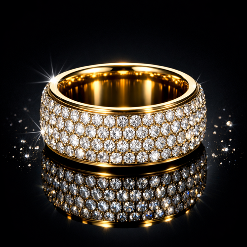 14K Gold-Plated Stainless Steel Ring