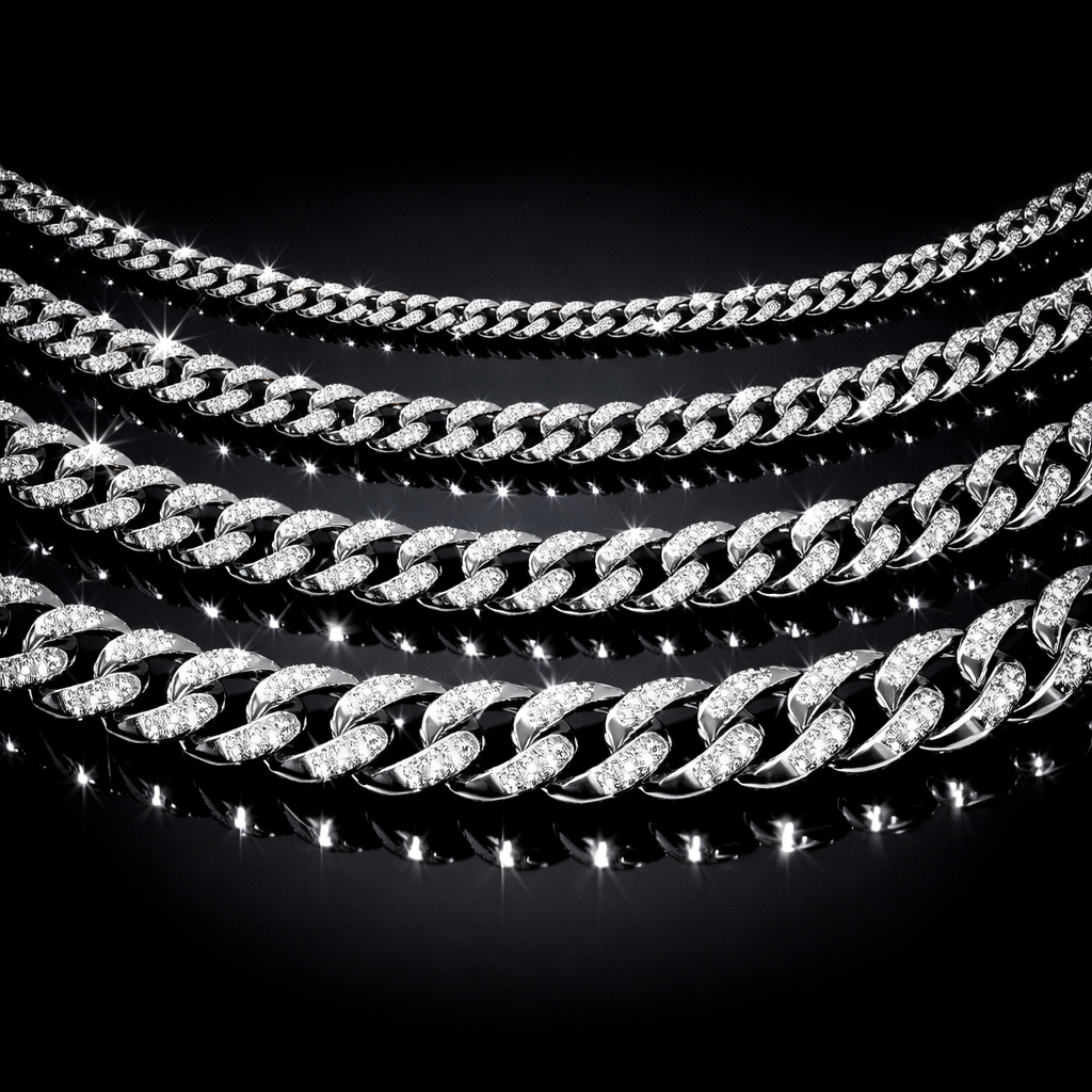 Stainless Steel Cuban Link Chain - 3mm, 5mm, 7mm