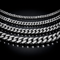 Stainless Steel Cuban Link Chain - 3mm, 5mm, 7mm