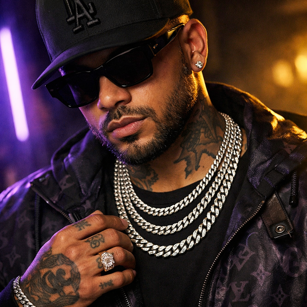Stainless Steel Cuban Link Chain - 3mm, 5mm, 7mm - lifestyle