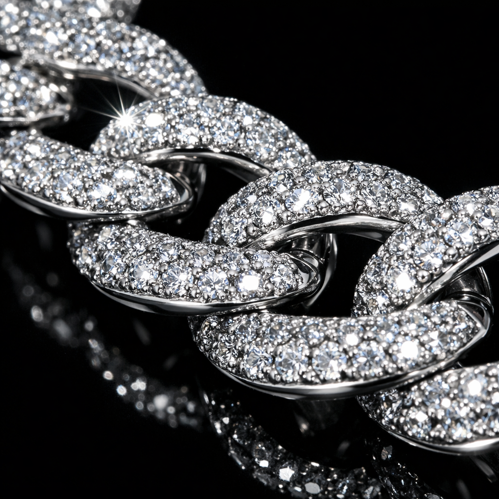 Cuban Link Chain Necklace - close-up