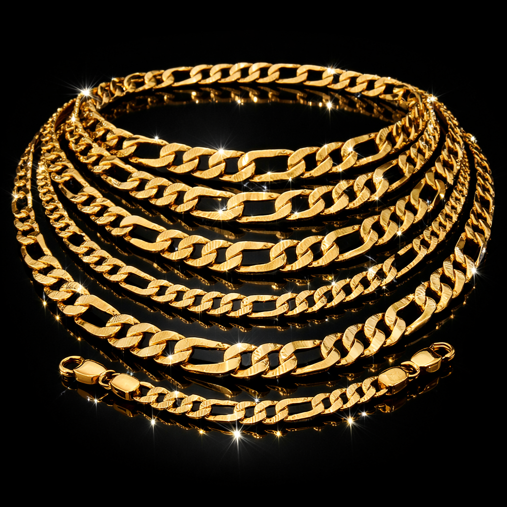 Gold-Plated Figaro Chain