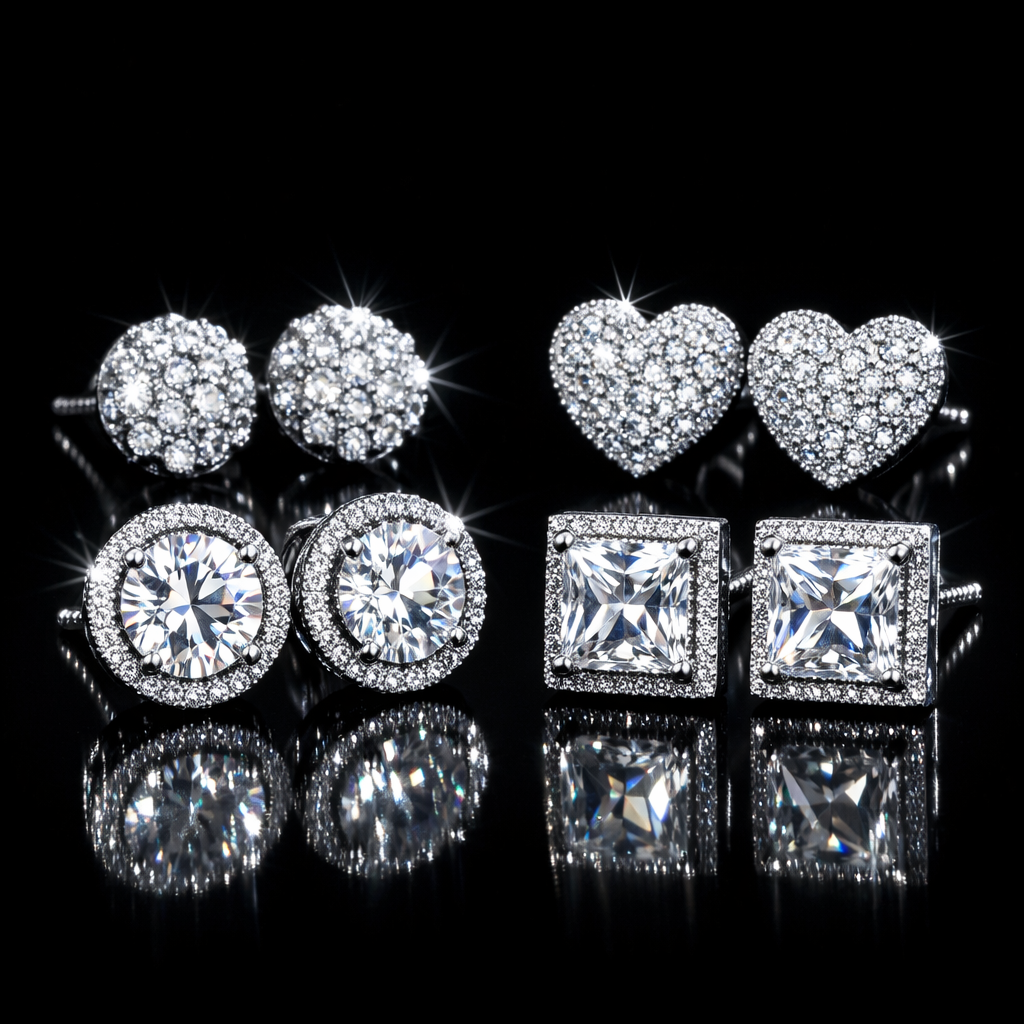 Iced Stud Earrings
