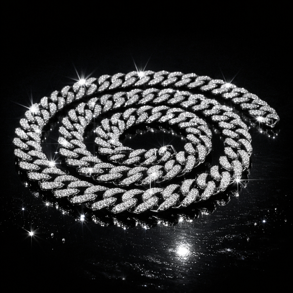 Stainless Steel Cuban Chain - 1 Meter