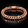 Rose Gold Stainless Steel Cuban Chain