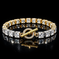 Cubic Zirconia Geometric Bracelet
