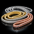 Moissanite Franco Link Chain