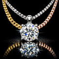 Moissanite Solitaire Necklace