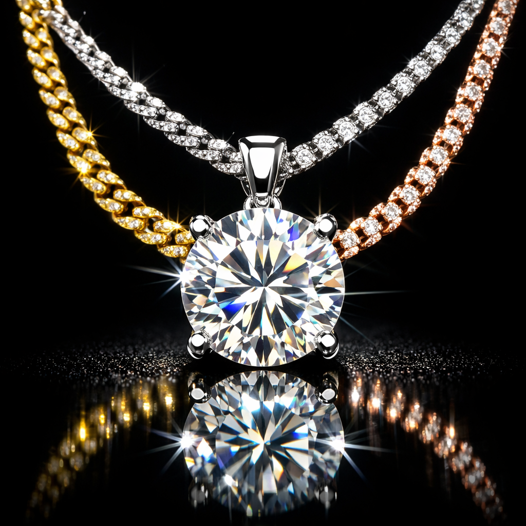Moissanite Solitaire Necklace