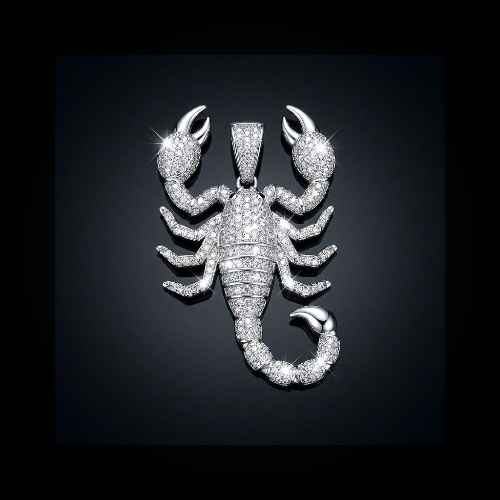 Iced Scorpion Pendant - lifestyle