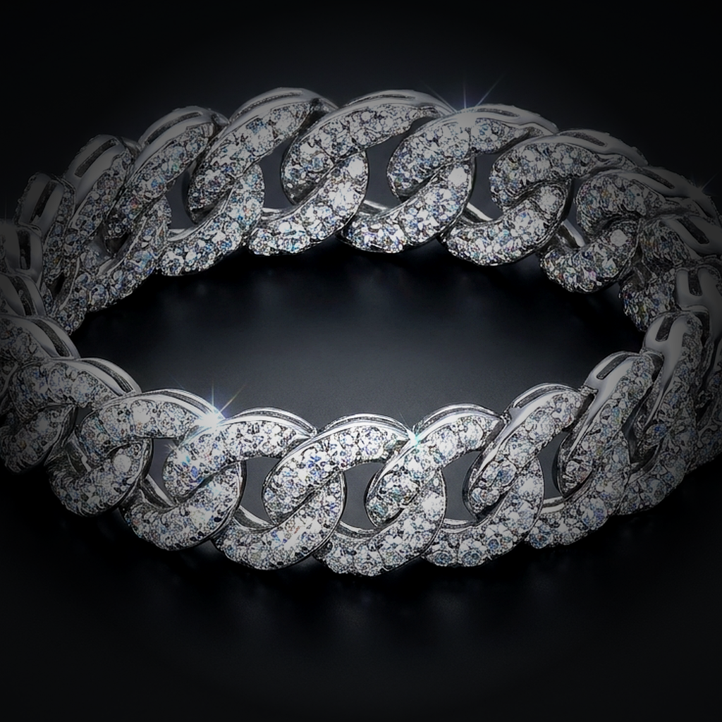Iced Rope Bracelet - close-up