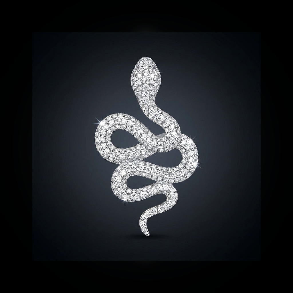 Iced Cobra Pendant - lifestyle