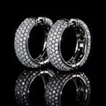 Iced Moissanite Hoops - hero