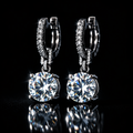 Moissanite Drop Earrings - hero