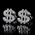 Iced Dollar Stud - Style 1