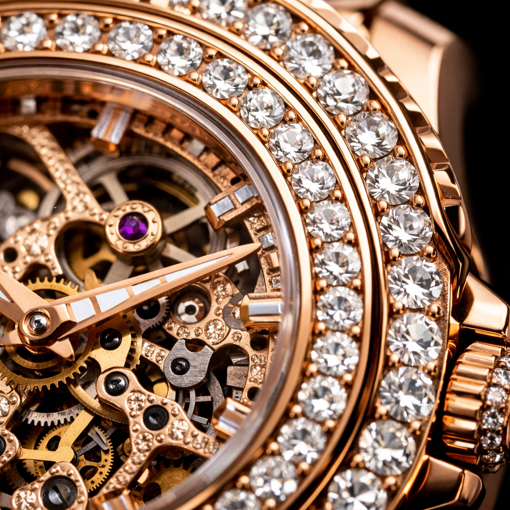 Rose Gold Skeleton Vibe - close-up