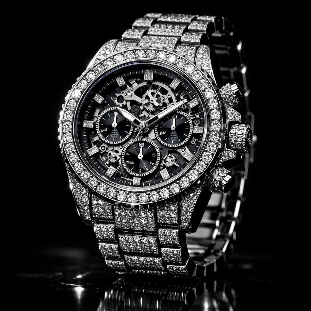 Skeleton Bling Chronograph