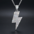 Moissanite Lightning Bolt Pendant