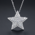 Moissanite Star Pendant