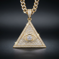 Iced All-Seeing Eye Pendant