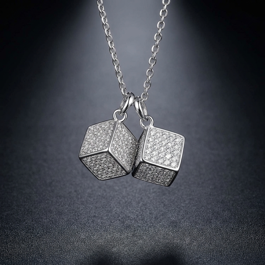 Iced Dice Pendant