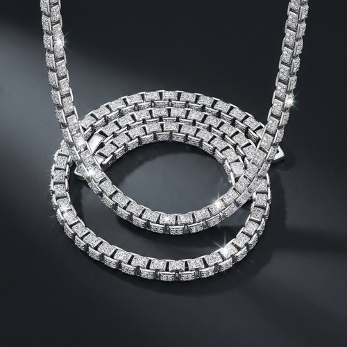 Iced Box Chain Necklace