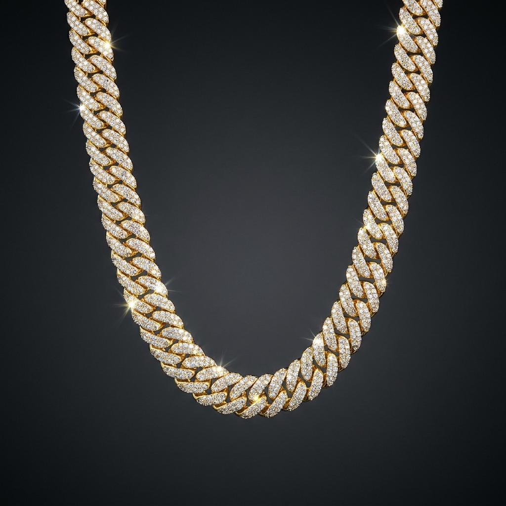 Iced Snake Chain Necklace