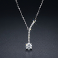 Moissanite Lariat Necklace