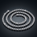 Iced Rolo Chain Necklace in VVS moissanite