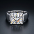 Moissanite Princess Cut Ring
