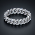 Iced Rope Bracelet in VVS moissanite