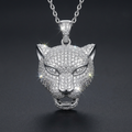 Iced Panther Pendant in VVS moissanite