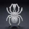 Iced Spider Pendant in VVS moissanite