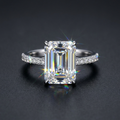 Moissanite Emerald Cut Ring