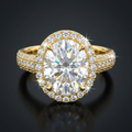 Moissanite Oval Cut Ring