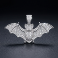 Iced Bat Pendant in VVS moissanite
