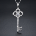Iced Key Pendant in VVS moissanite
