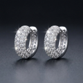Iced Ear Cuff Earrings in VVS moissanite