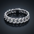 Iced Curb Bracelet in VVS moissanite