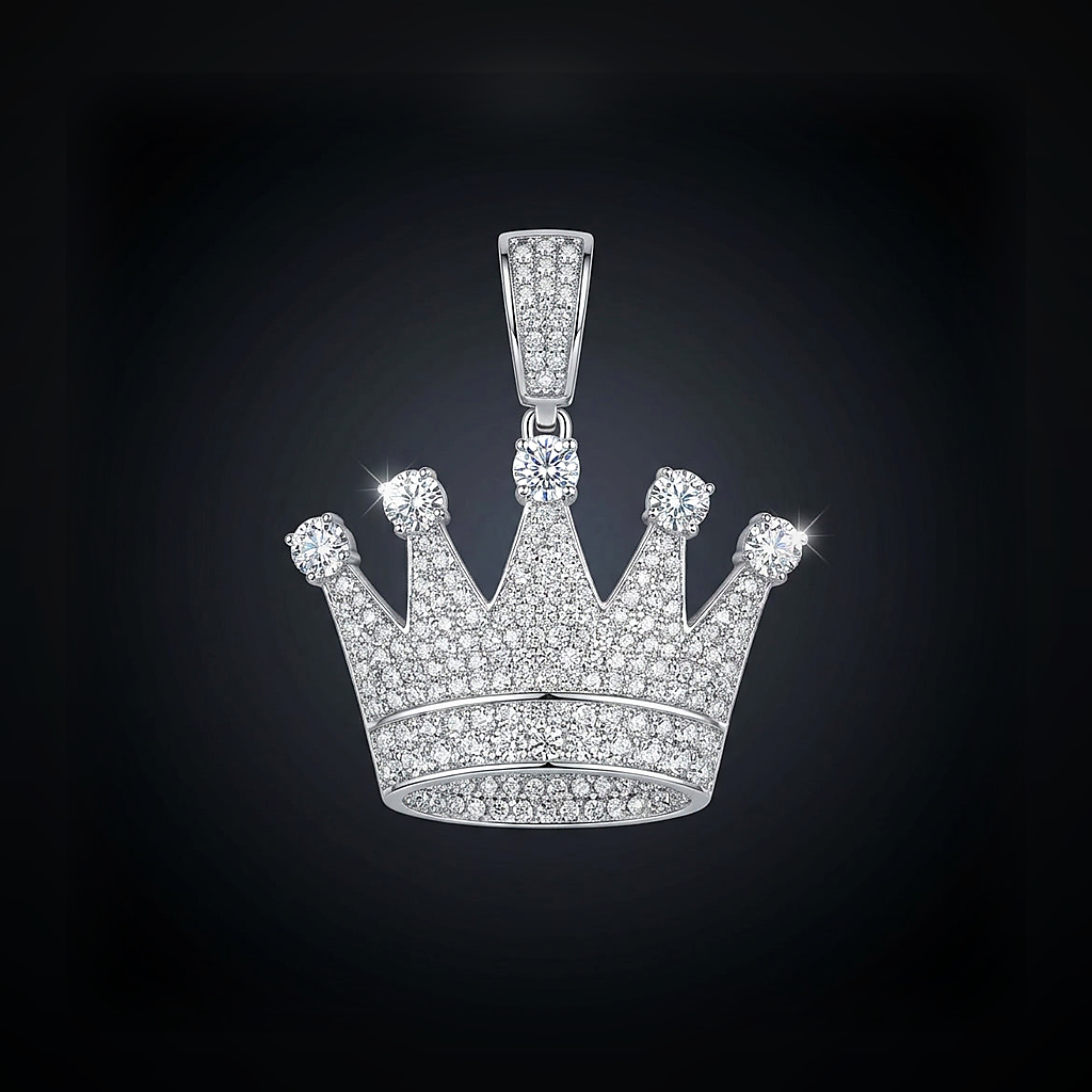 Iced Crown Pendant - lifestyle