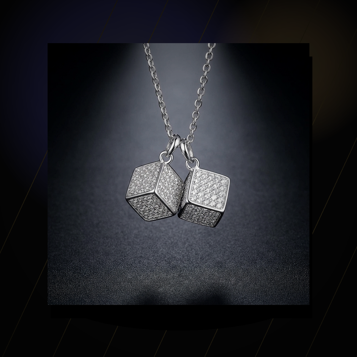 Iced Dice Pendant - lifestyle