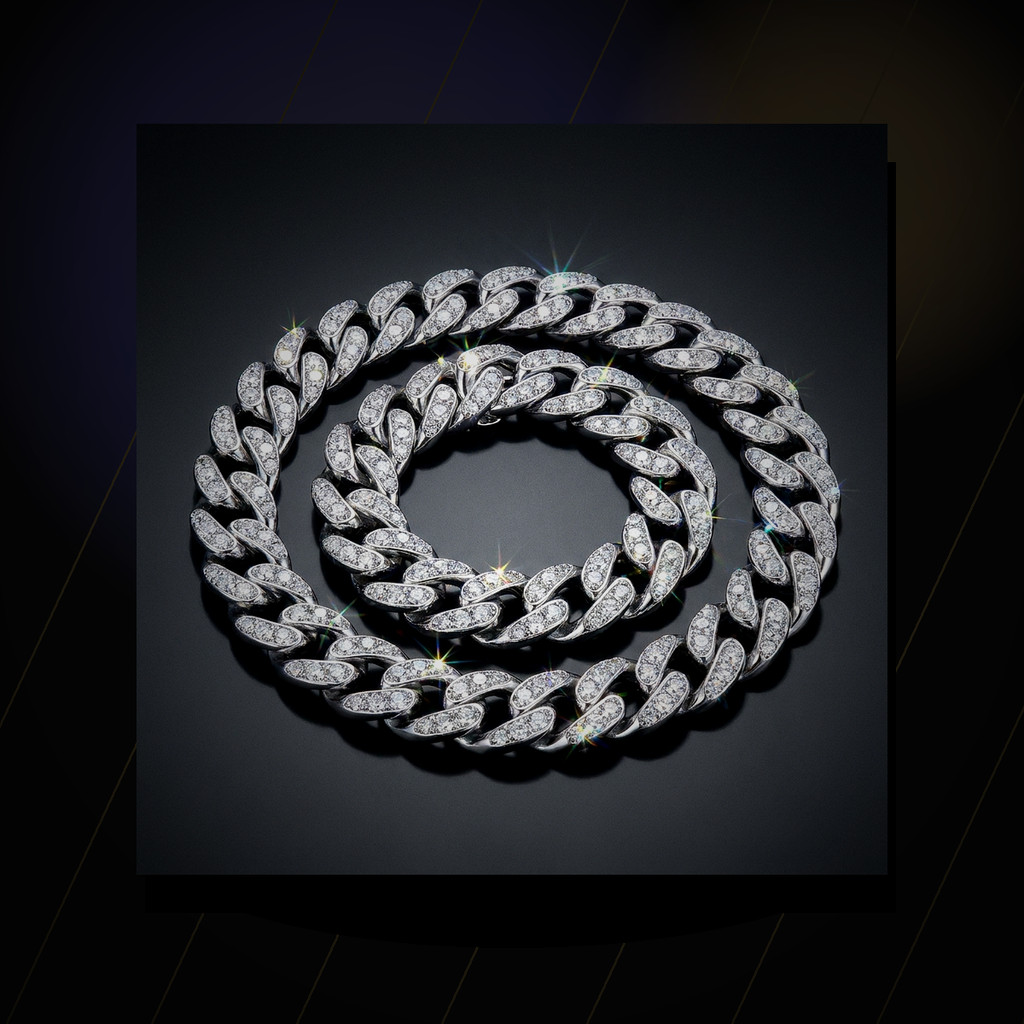 Iced Figaro Link Bracelet - lifestyle