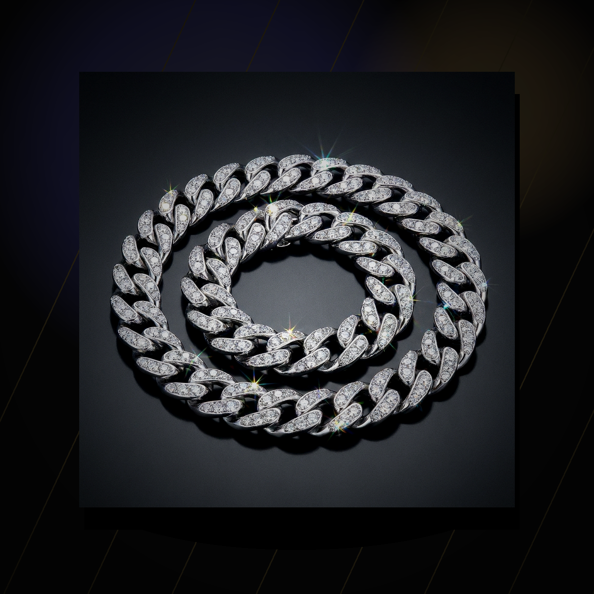 Iced Figaro Link Bracelet - lifestyle