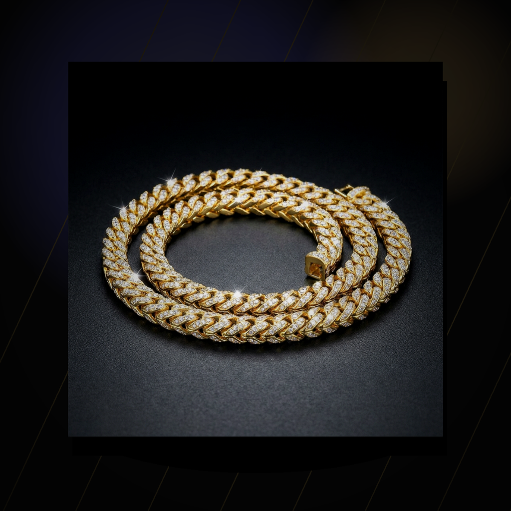 Iced Franco Chain Necklace - lifestyle