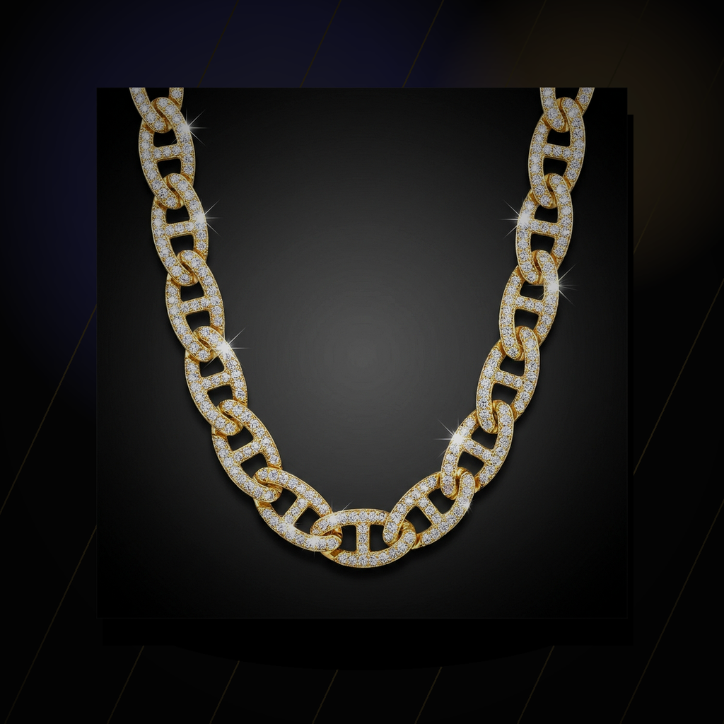 Iced Mariner Chain Necklace - lifestyle